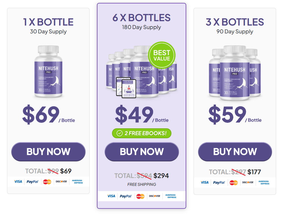 NiteHush Pro Price-1